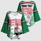 Personalized Sudan Kimono Sleeve Blouse Secretary Bird With Typography Patterns - African Pride