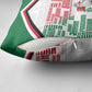 Sudan Pillow Cover Secretary Bird With Typography Patterns - African Pride