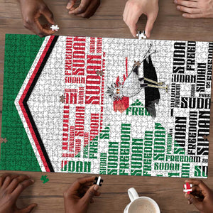 Sudan Puzzle Secretary Bird With Typography Patterns - African Pride
