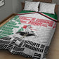 Sudan Quilt Bed Set Secretary Bird With Typography Patterns - African Pride