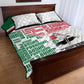 Sudan Quilt Bed Set Secretary Bird With Typography Patterns - African Pride