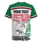 Personalized Sudan Rugby Jersey Secretary Bird With Typography Patterns - African Pride