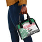 Sudan Shoulder Handbag Secretary Bird With Typography Patterns - African Pride