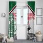 Sudan Window Curtain Secretary Bird With Typography Patterns - African Pride