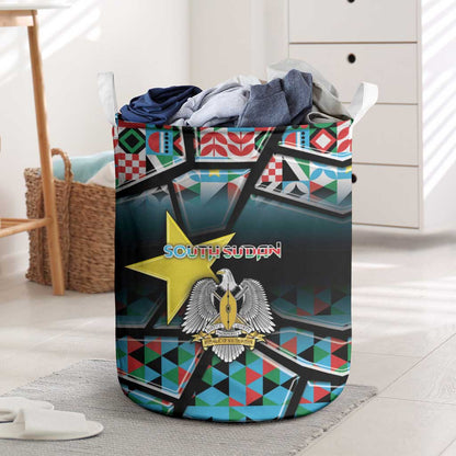 South Sudan Laundry Basket Geometric African Patterns - African Pride