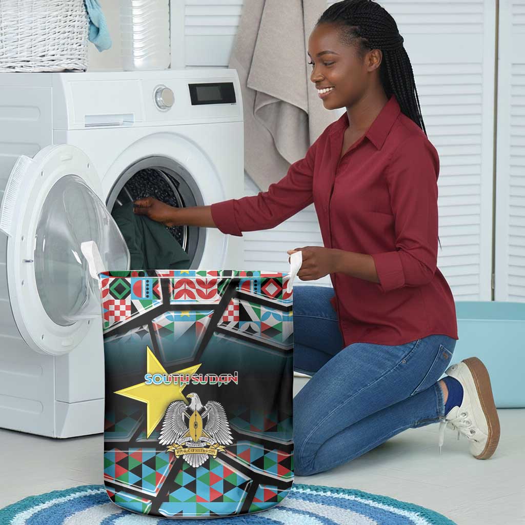 South Sudan Laundry Basket Geometric African Patterns - African Pride