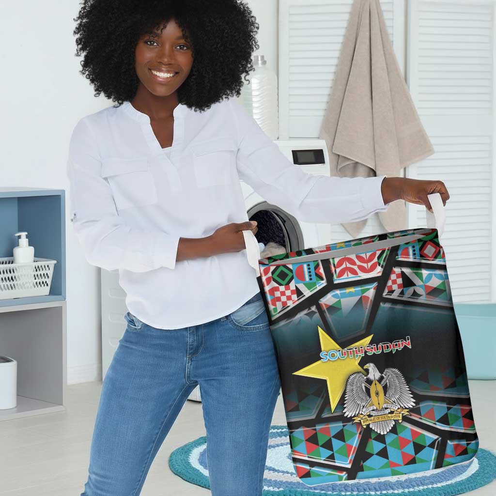 South Sudan Laundry Basket Geometric African Patterns - African Pride