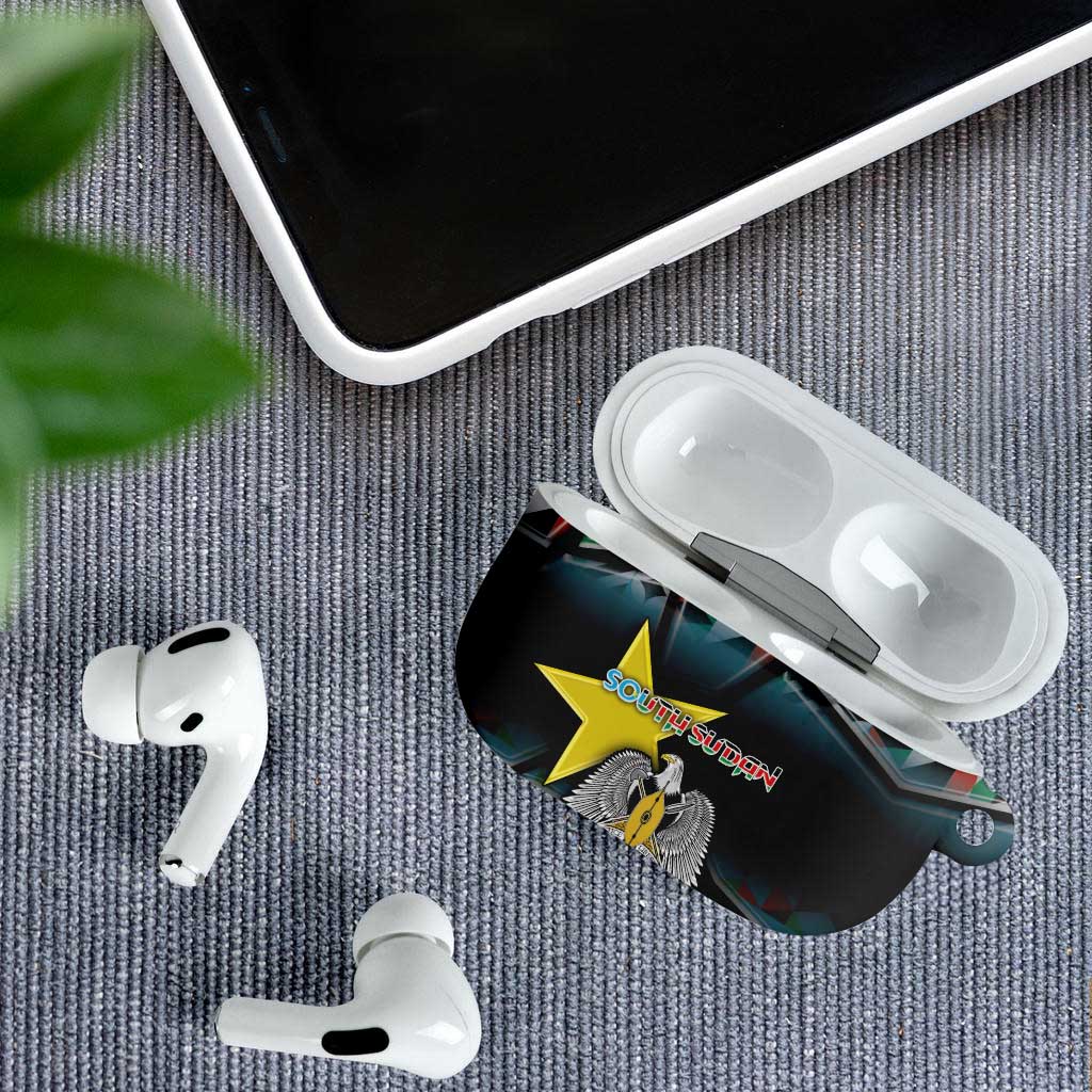 South Sudan AirPods Case Geometric African Patterns - African Pride
