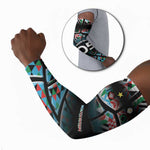 Custom South Sudan Arm Sleeves Geometric African Patterns - African Pride