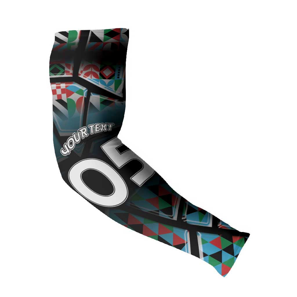Custom South Sudan Arm Sleeves Geometric African Patterns - African Pride