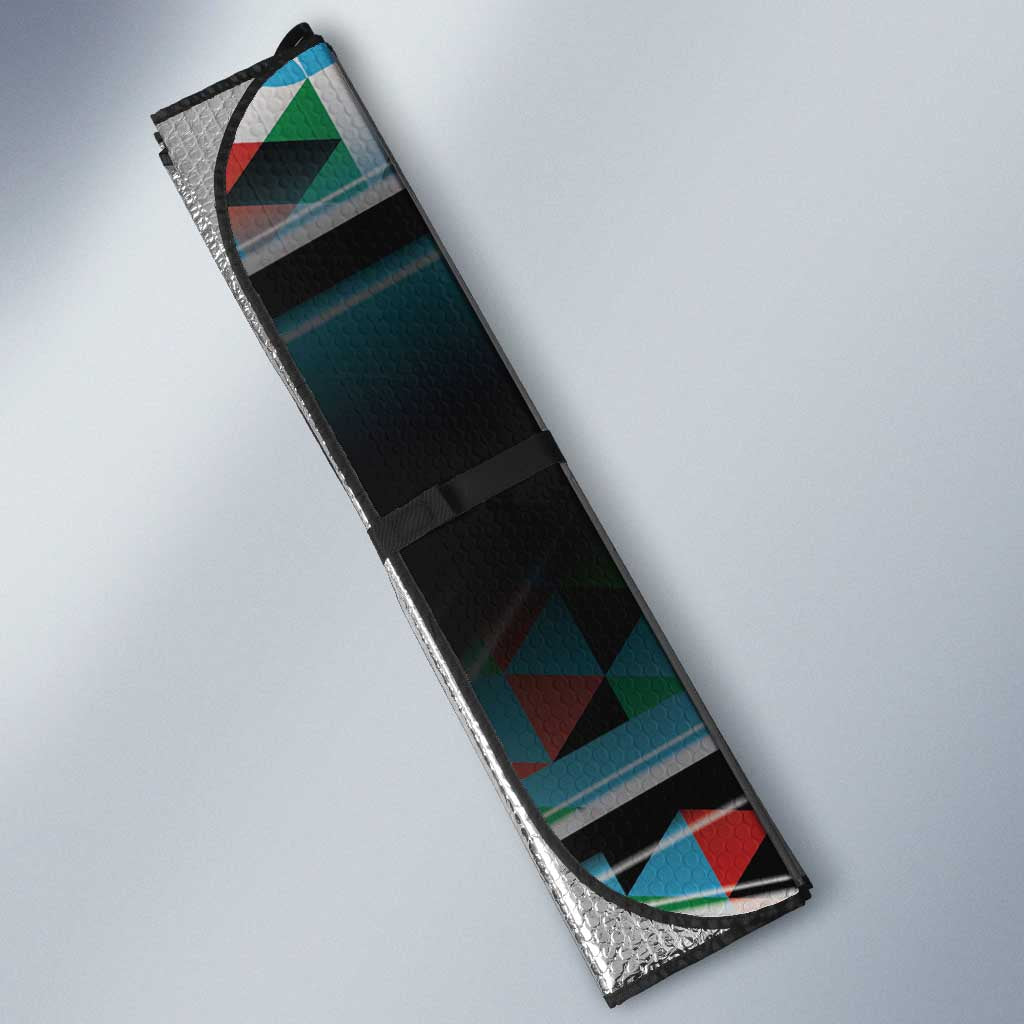 South Sudan Auto Sun Shade Geometric African Patterns - African Pride