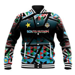 Custom South Sudan Baseball Jacket Geometric African Patterns - African Pride