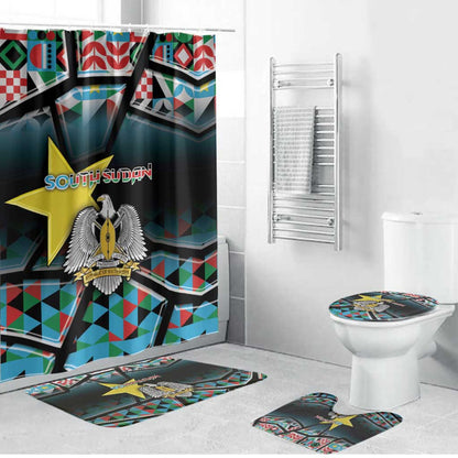 South Sudan Bathroom Set Geometric African Patterns - African Pride