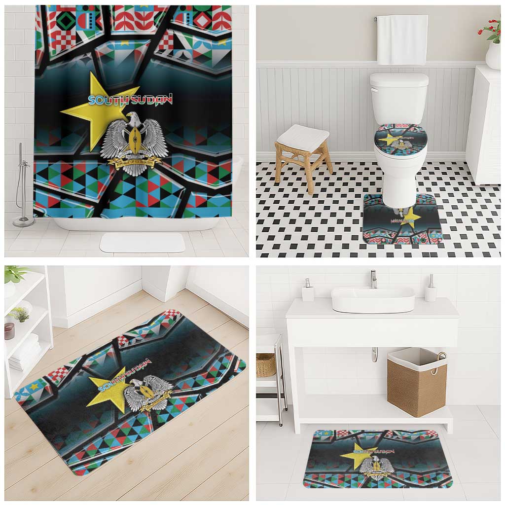 South Sudan Bathroom Set Geometric African Patterns - African Pride