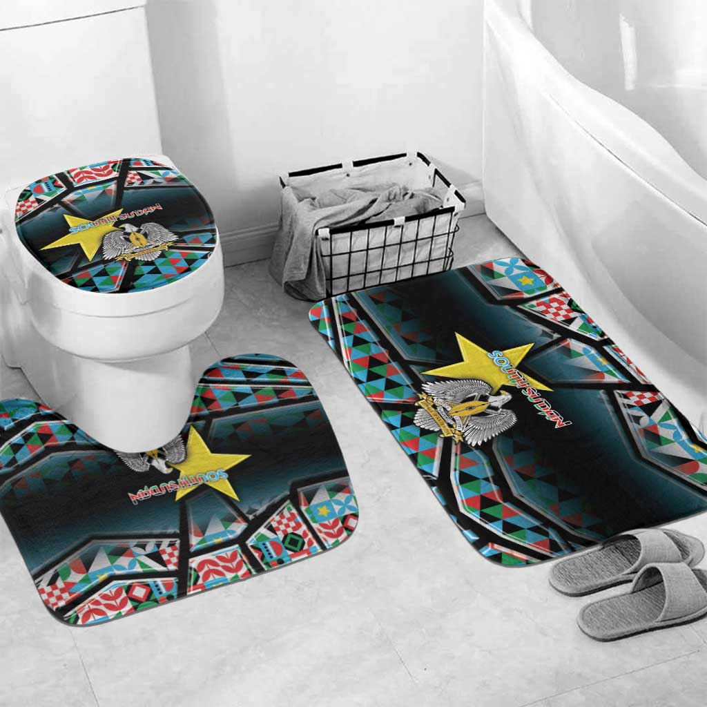 South Sudan Bathroom Set Geometric African Patterns - African Pride
