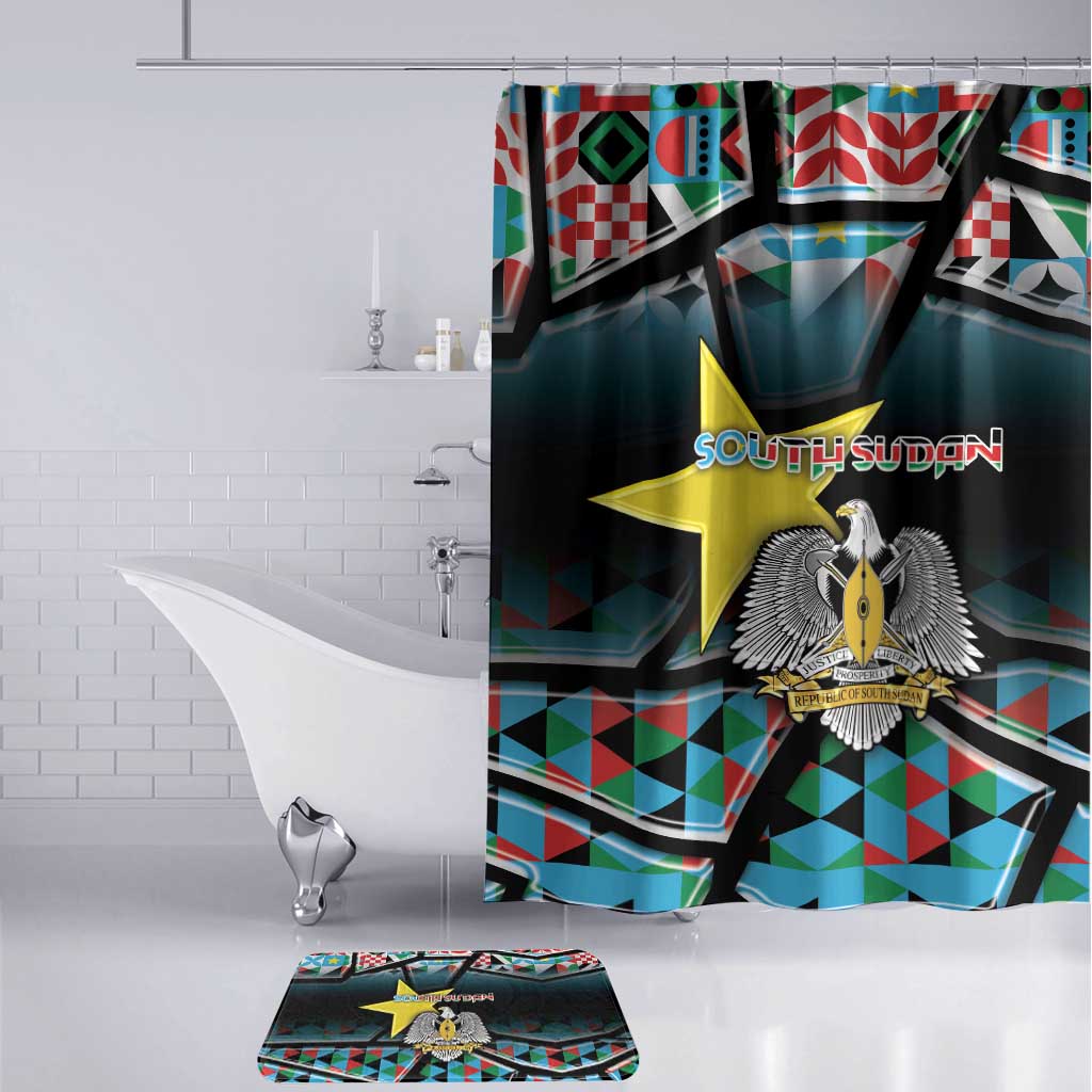 South Sudan Bathroom Set Geometric African Patterns - African Pride