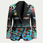 Custom South Sudan Blazer Geometric African Patterns - African Pride