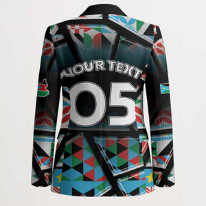 Custom South Sudan Blazer Geometric African Patterns - African Pride