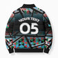 Custom South Sudan Bomber Puffer Jacket Geometric African Patterns - African Pride