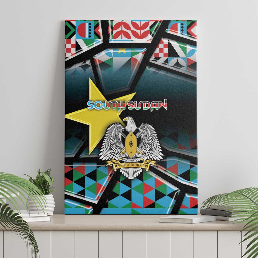 South Sudan Canvas Wall Art Geometric African Patterns - African Pride