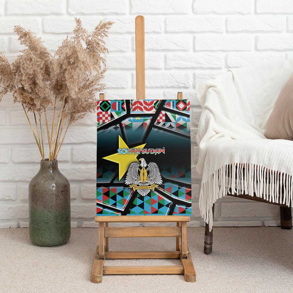 South Sudan Canvas Wall Art Geometric African Patterns - African Pride
