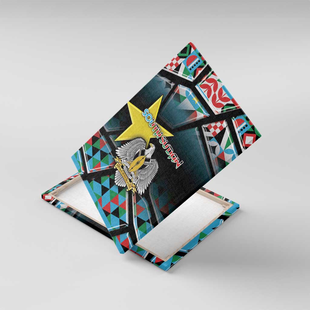 South Sudan Canvas Wall Art Geometric African Patterns - African Pride