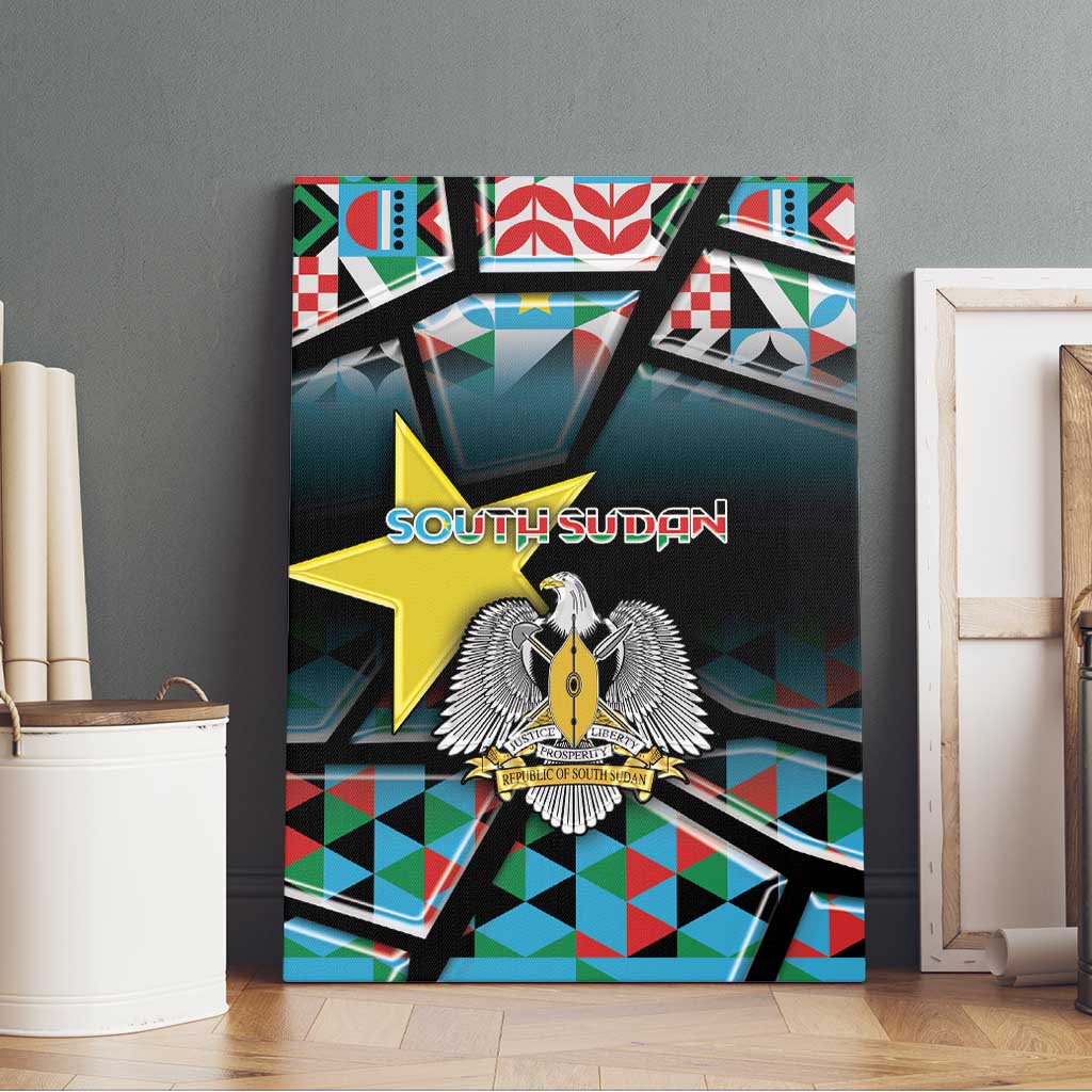 South Sudan Canvas Wall Art Geometric African Patterns - African Pride