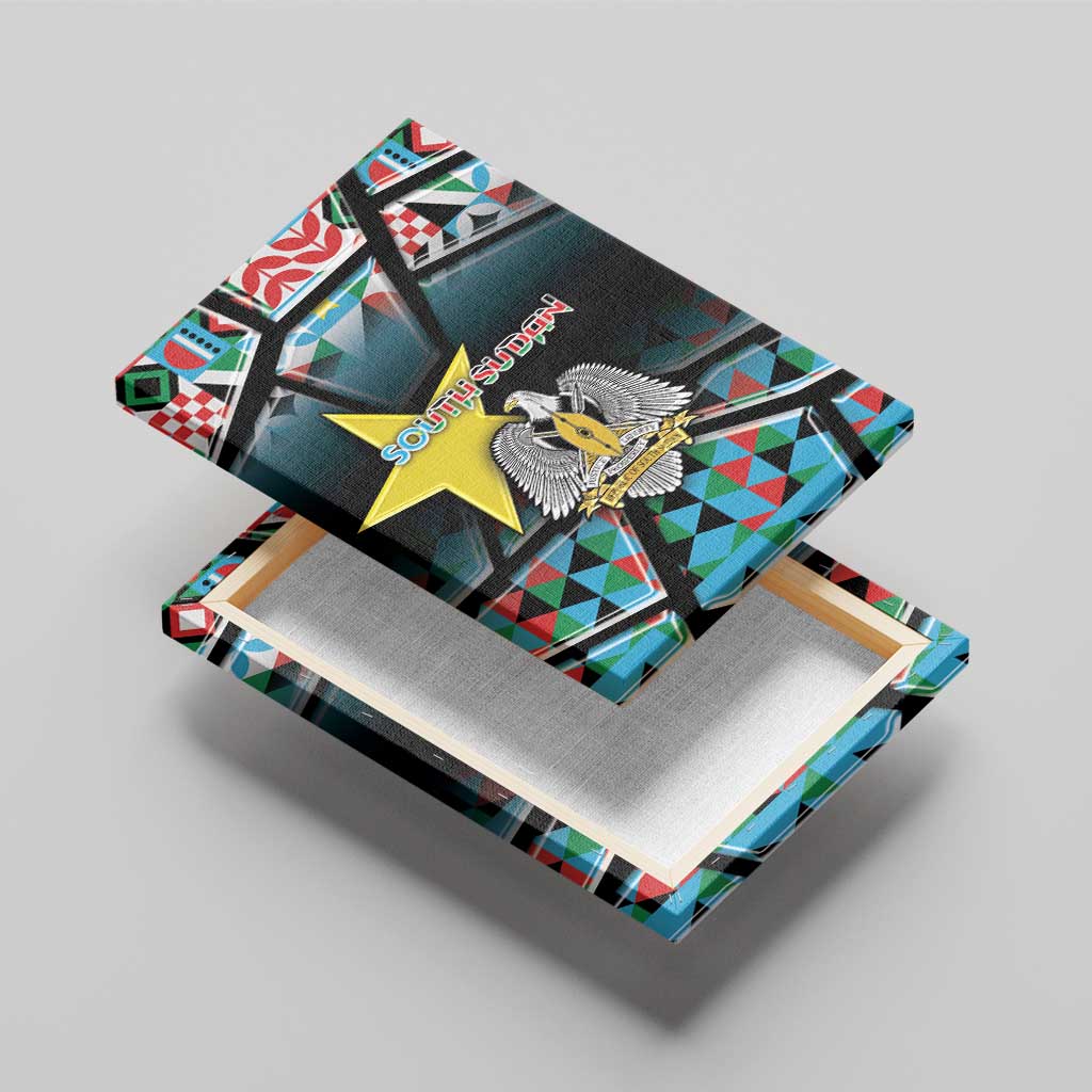 South Sudan Canvas Wall Art Geometric African Patterns - African Pride