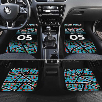 Custom South Sudan Car Mats Geometric African Patterns - African Pride