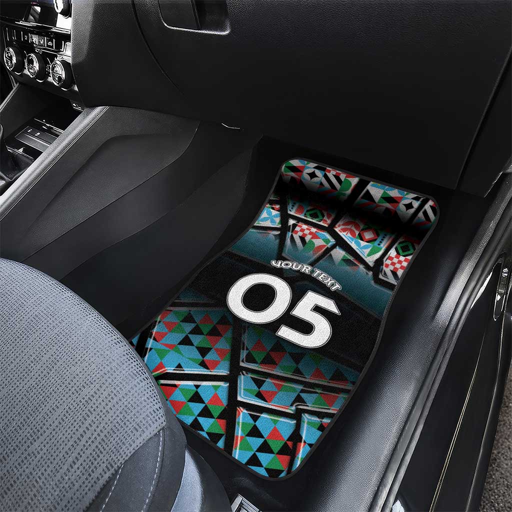 Custom South Sudan Car Mats Geometric African Patterns - African Pride