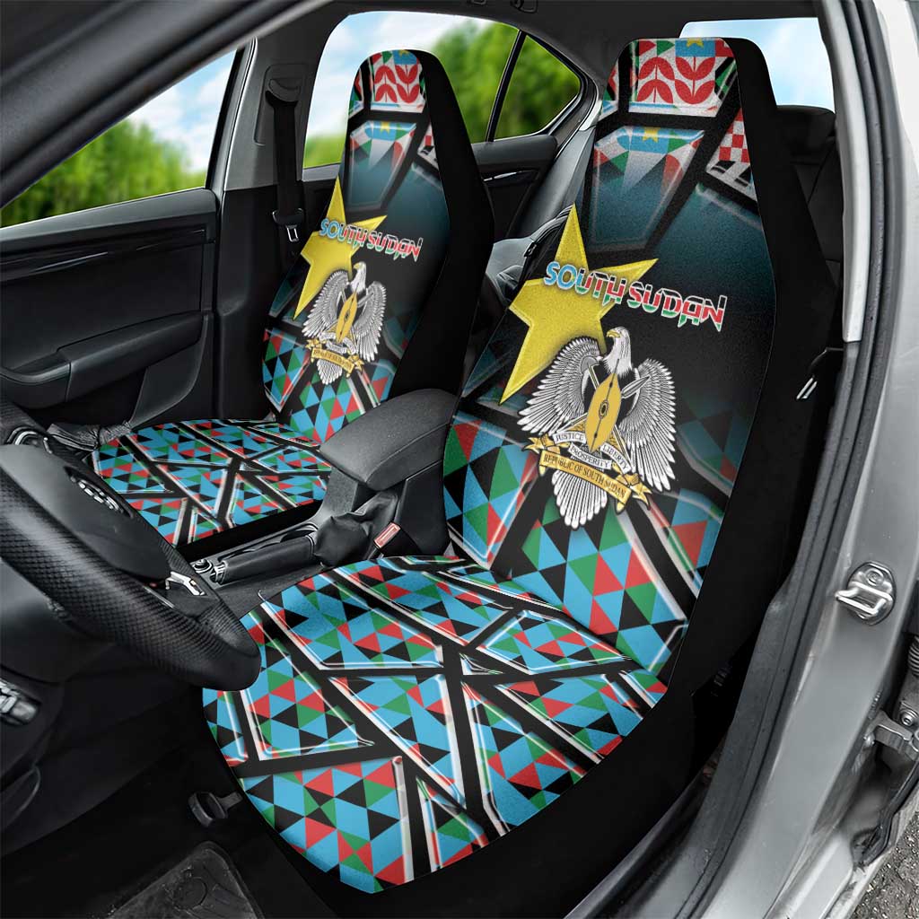 South Sudan Car Seat Cover Geometric African Patterns - African Pride