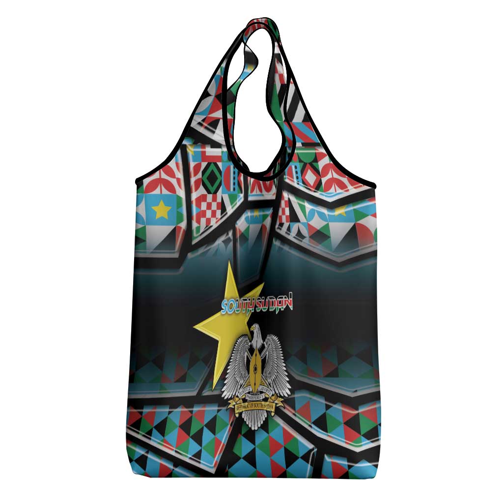 South Sudan Grocery Bag Geometric African Patterns - African Pride