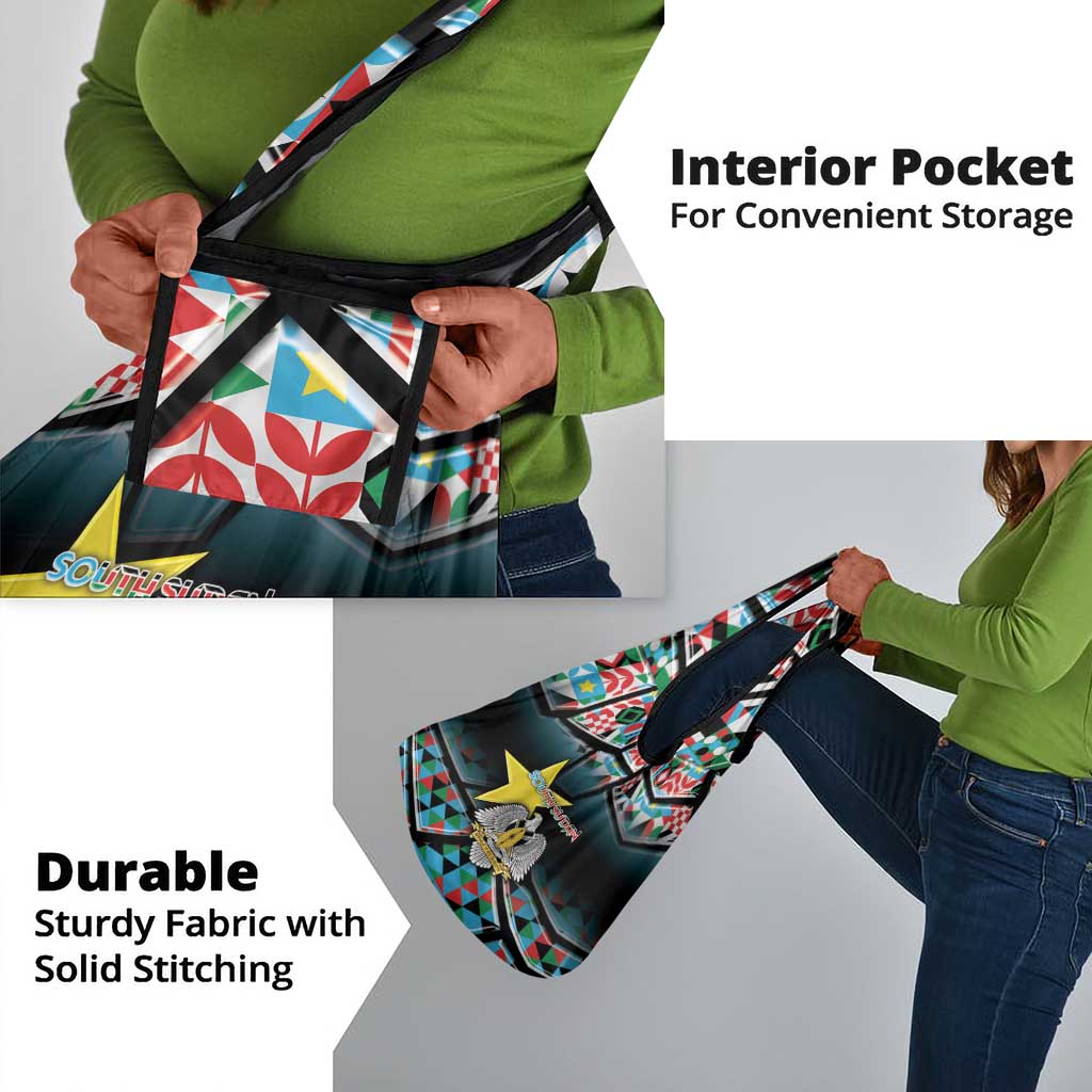 South Sudan Grocery Bag Geometric African Patterns - African Pride