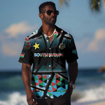Custom South Sudan Hawaiian Shirt Geometric African Patterns - African Pride