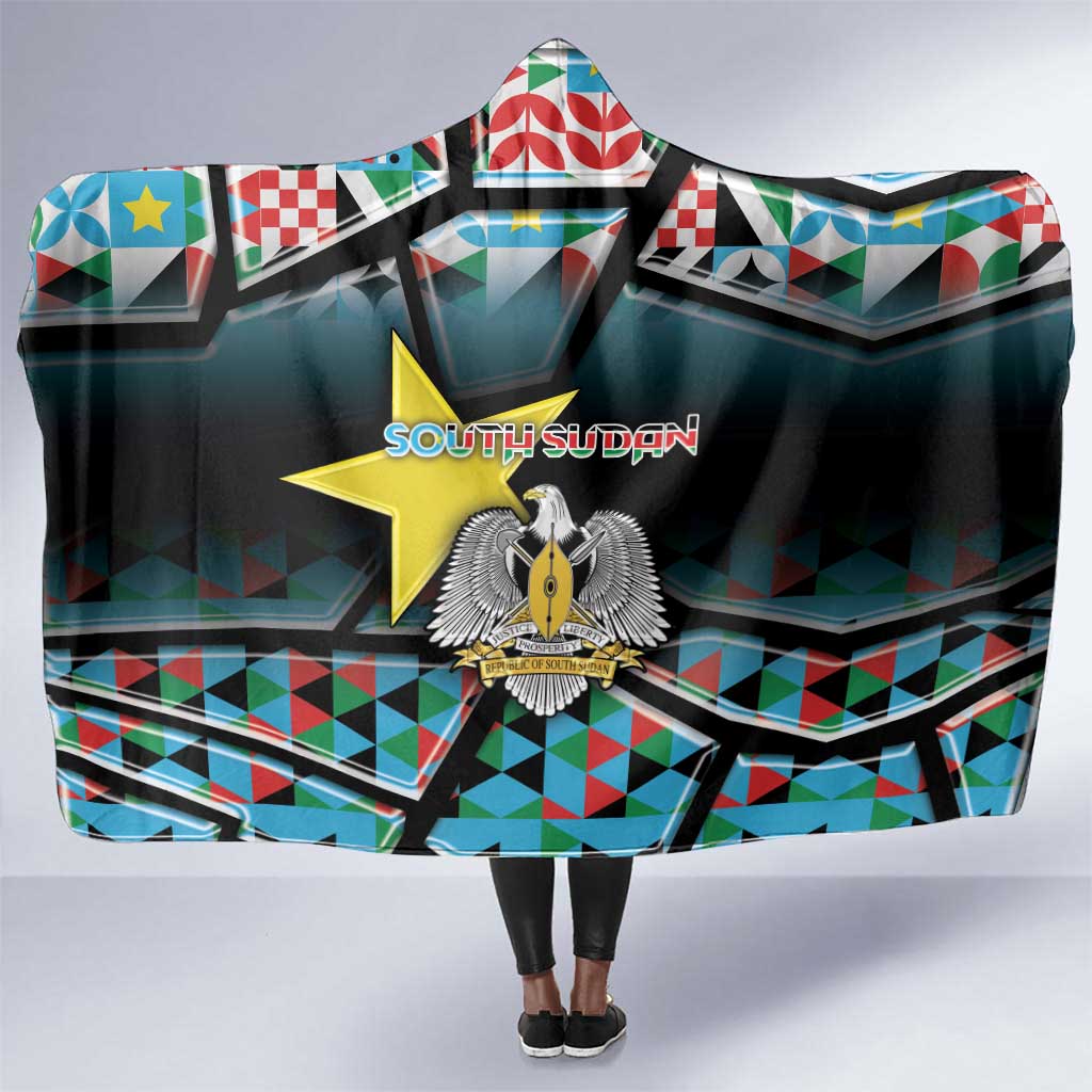 South Sudan Hooded Blanket Geometric African Patterns - African Pride