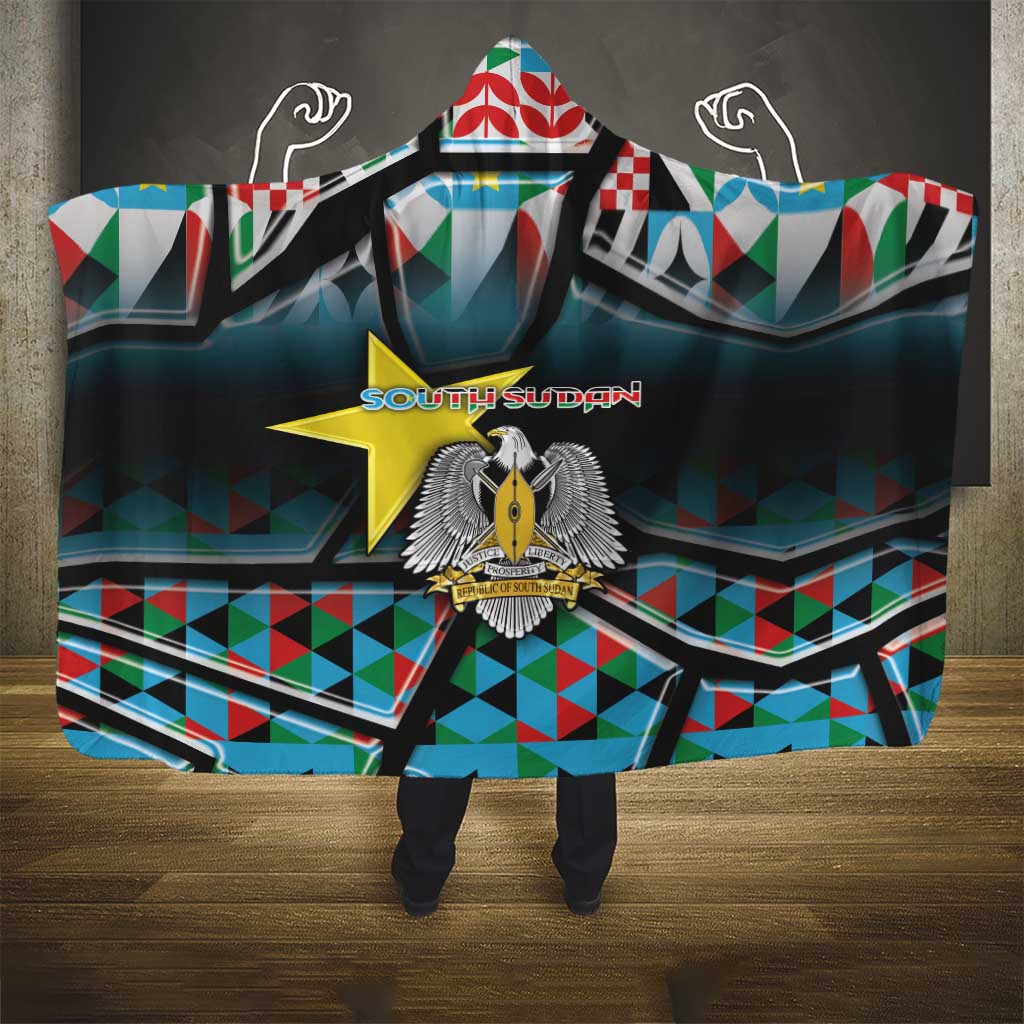 South Sudan Hooded Blanket Geometric African Patterns - African Pride