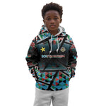 Custom South Sudan Kid Hoodie Geometric African Patterns - African Pride