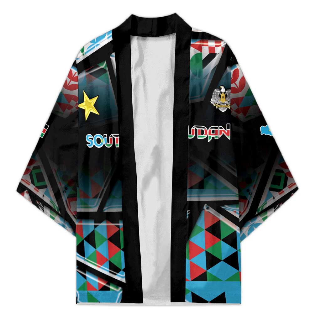 Custom South Sudan Kimono Geometric African Patterns - African Pride