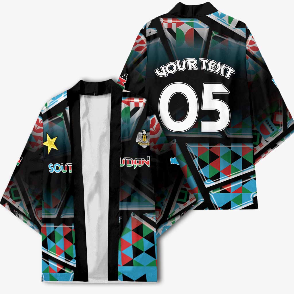 Custom South Sudan Kimono Geometric African Patterns - African Pride