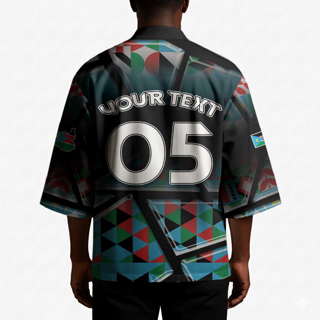 Custom South Sudan Kimono Geometric African Patterns - African Pride