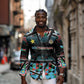 Custom South Sudan Long Sleeve Button Shirt Geometric African Patterns - African Pride