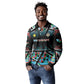 Custom South Sudan Long Sleeve Polo Shirt Geometric African Patterns - African Pride