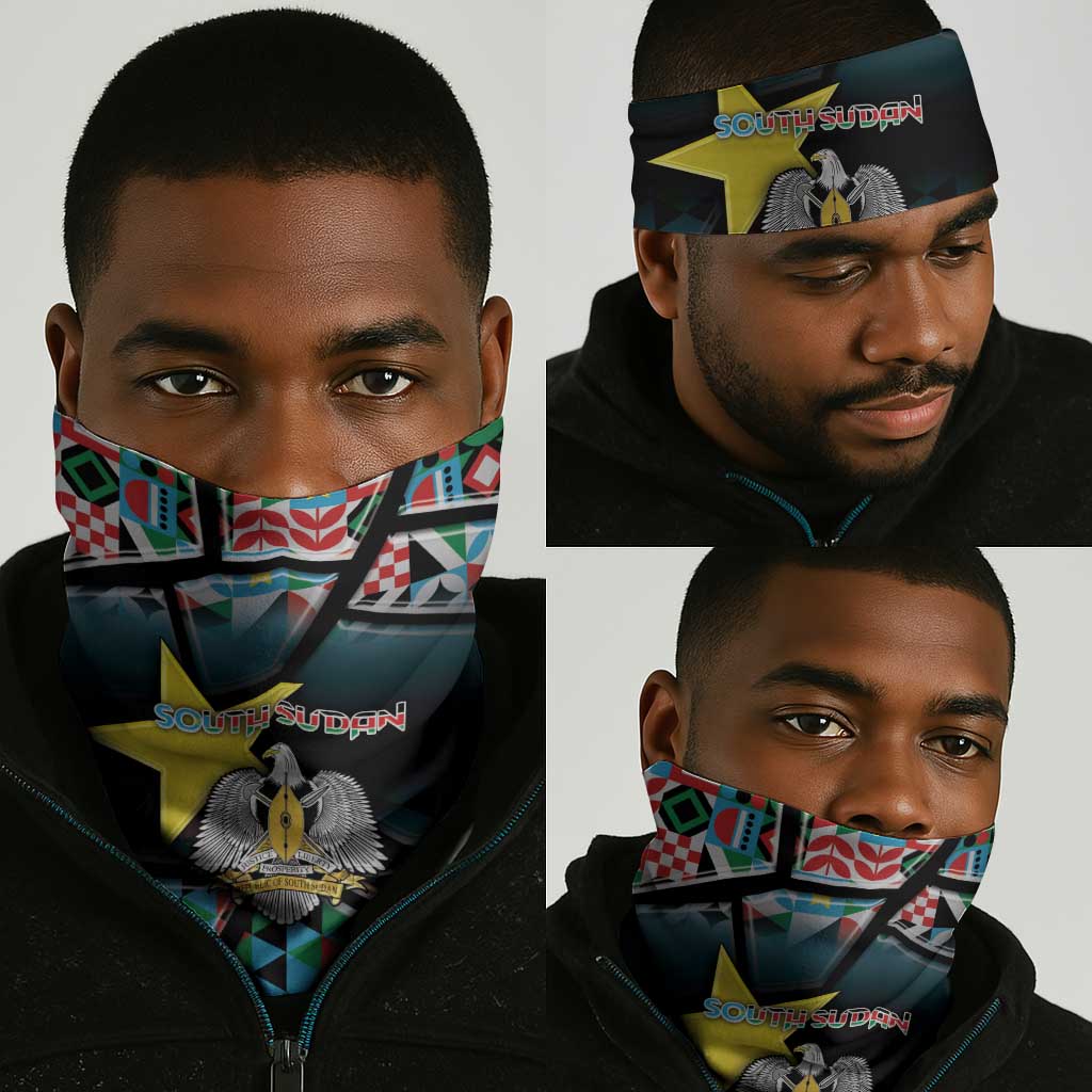 South Sudan Neck Gaiter Geometric African Patterns - African Pride