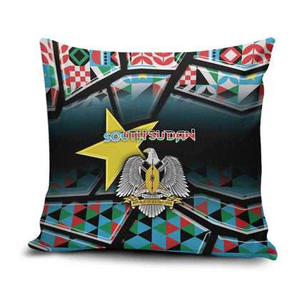 South Sudan Pillow Cover Geometric African Patterns - African Pride