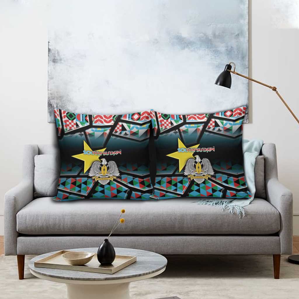 South Sudan Pillow Cover Geometric African Patterns - African Pride