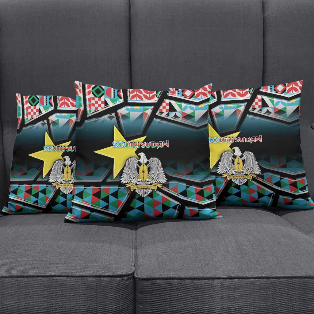 South Sudan Pillow Cover Geometric African Patterns - African Pride