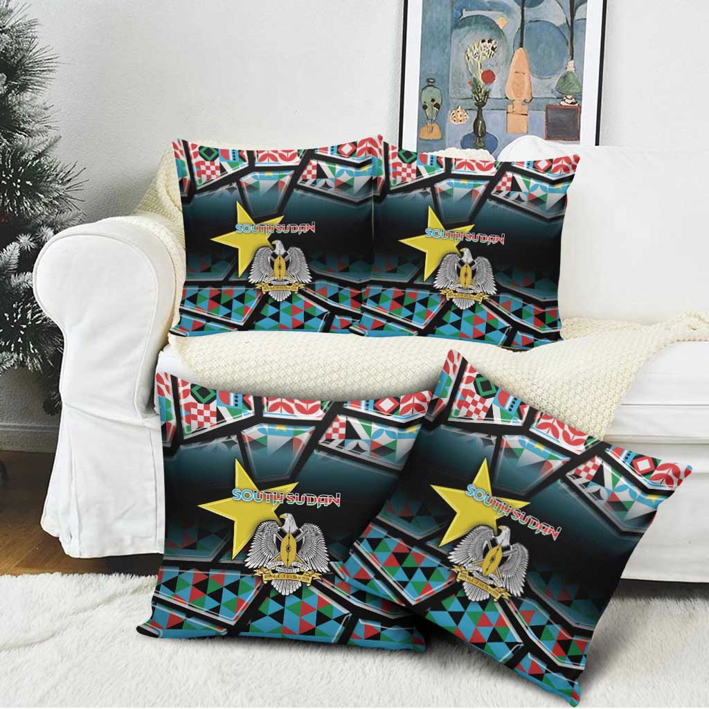 South Sudan Pillow Cover Geometric African Patterns - African Pride