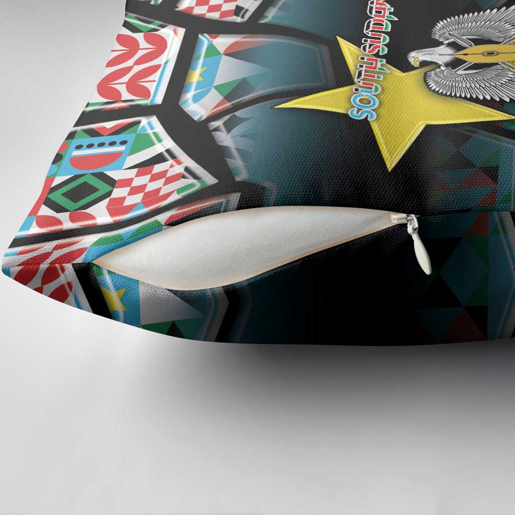 South Sudan Pillow Cover Geometric African Patterns - African Pride