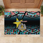 South Sudan Rubber Doormat Geometric African Patterns - African Pride