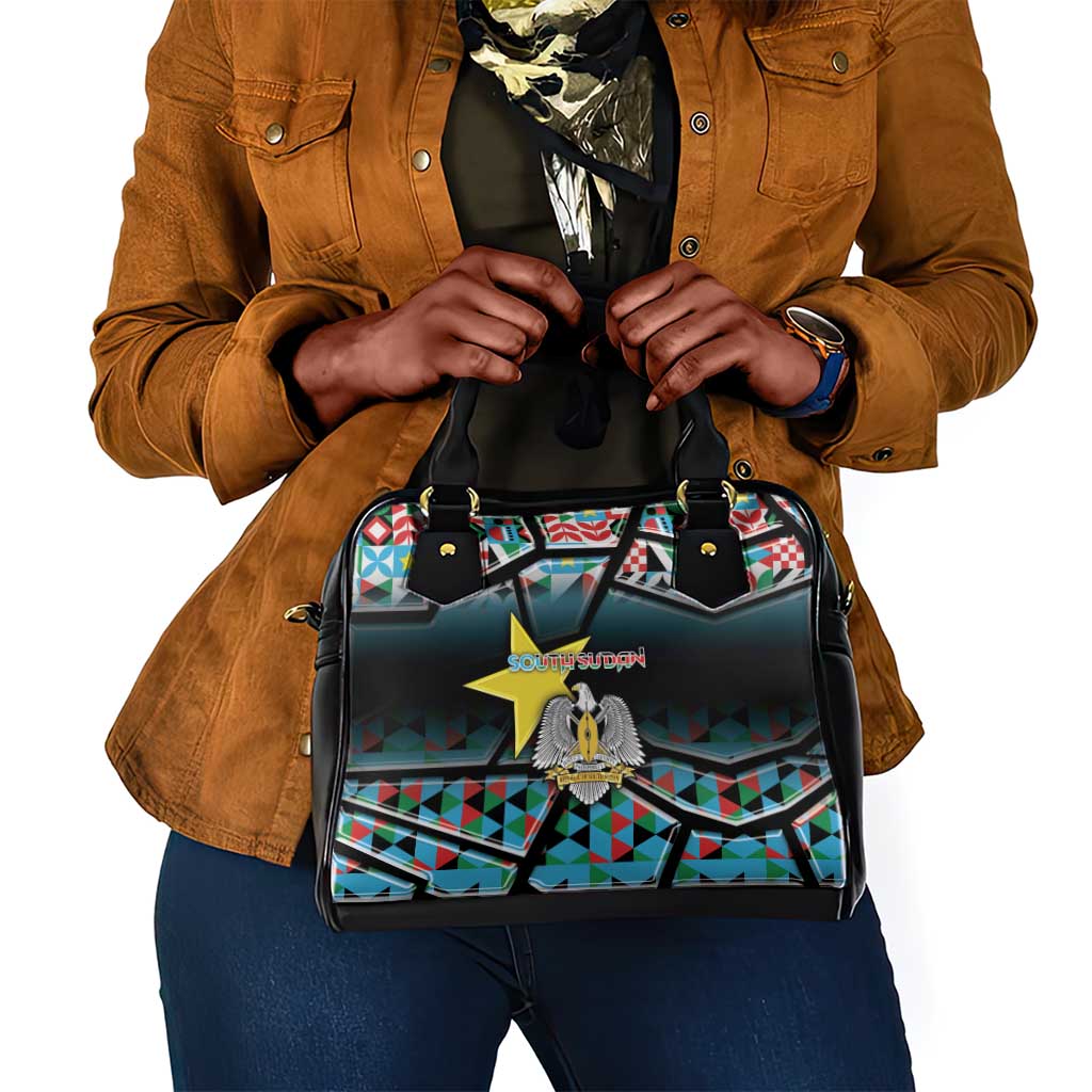 South Sudan Shoulder Handbag Geometric African Patterns - African Pride